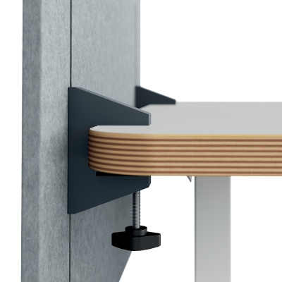 Separator de birou Leitz, inaltime reglabila, 70x80cm